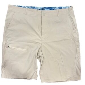 Reef Life Riptide Khaki Lightweight Gorpcore Beachy XL Shorts